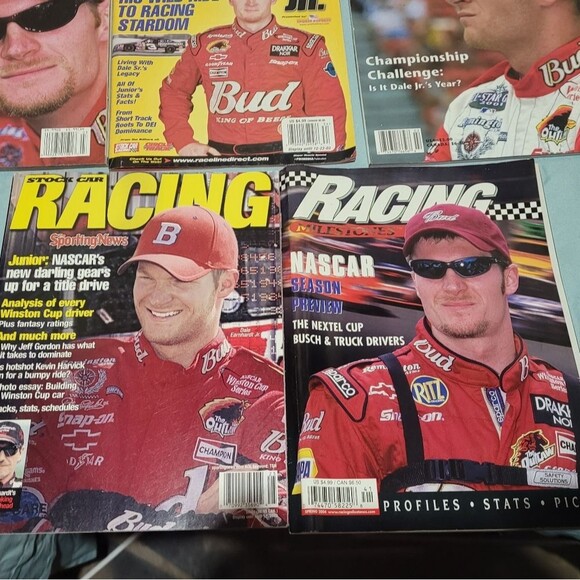 Nascar Magazine Lot Dale And Dale Jr Lot Of 10 Still Has Inserts - Picture 5 of 6